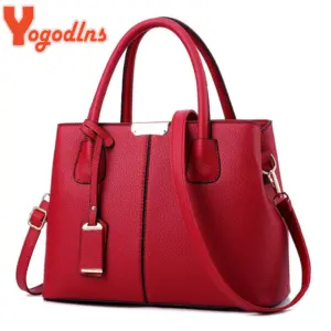 Women's Leather Shoulder Handbag — Designer Style, Casual