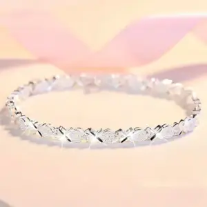925 Sterling Silver Charm Bracelet — Luxury Chain, Women's