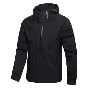 Men's Waterproof Rain Jacket — Hooded, Windproof, Lightweight