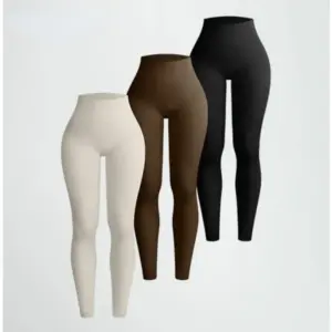 Seamless High-Waist Leggings — Slim Yoga & Running Tights