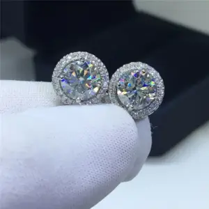 Small Round CZ Stud Earrings — Delicate, Versatile, Women's