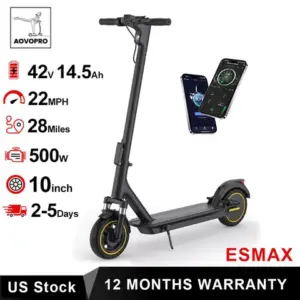 Folding Electric Scooter — 500W, 22mph, APP Control