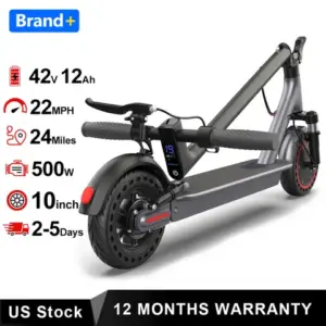 10" Foldable Electric Scooter — 500W, 22mph, 24-Mile Range