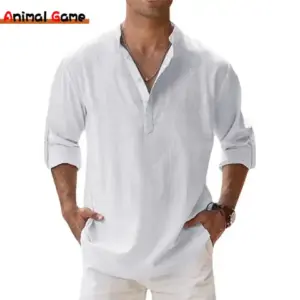 Men's Pleated Short Sleeve Shirt — Lightweight & Breathable