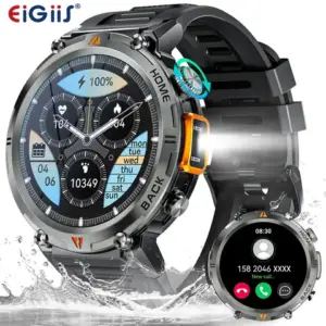 Bluetooth Call Smartwatch — Full Touchscreen, Health Monitor, Men's