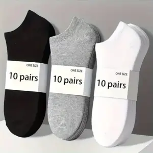 Low-Cut Boat Socks — Breathable, Anti-Odor, Casual, Unisex