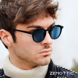 Retro Circular Polarized Sunglasses — Small Round Frame, UV400