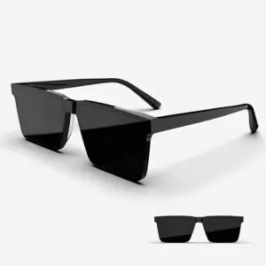 Vintage Square Frame Sunglasses — UV400, Unisex