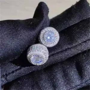 Austrian Crystal Stud Earrings — Gold-Tone, Women's