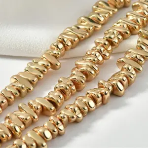 14K Gold-Plated Hematite Spacer Beads — Jewelry Making