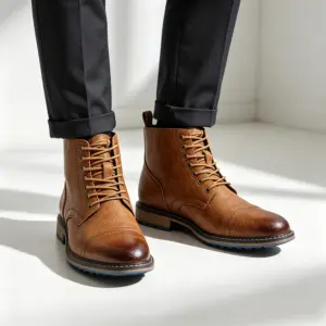 Casual Leather Chelsea Boots — Men's