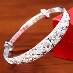 Gypsophila Star Bangle — 925 Sterling Silver, Women's