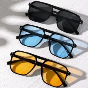 Vintage Square Sunglasses — UV400, Unisex