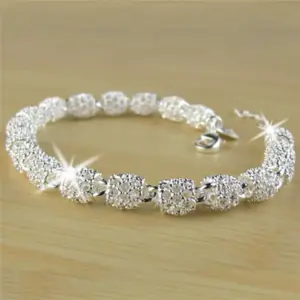 Hollow Lantern Charm Bracelet — 925 Sterling Silver, Women's