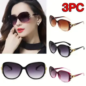 Oversized Gradient Sunglasses — UV400, Women's