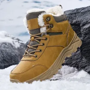 Waterproof Plush Winter Boots — Men's