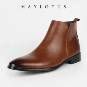 Genuine Leather Chelsea Boots — Men's