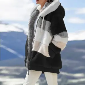 Hooded Plaid Jacket — Cashmere, Women's