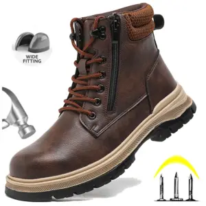 Steel Toe Work Boots — Waterproof, Men's