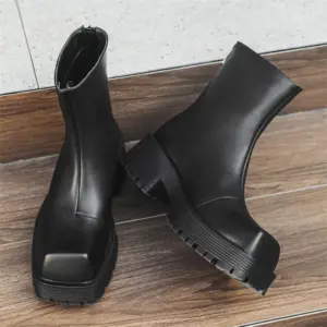 Chunky Chelsea Boots — Square Toe, Men's
