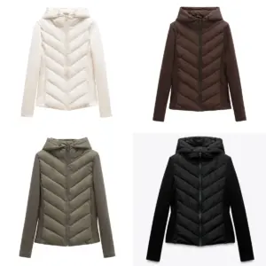 Patchwork Hooded Cotton Jacket — Women's