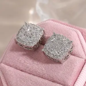 Square Stud Earrings — Unisex