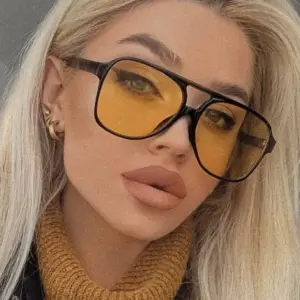 Vintage Square Sunglasses — UV400 Gradient, Women's