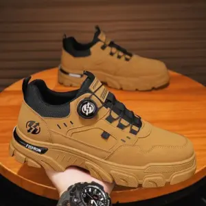 Soft Leather Casual Sneakers — Men's