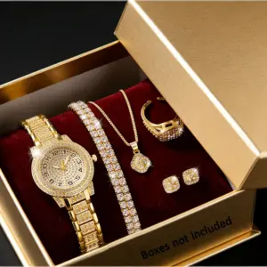 Quartz Diamond Wristwatch — Gold-Tone, Women's
