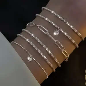 Starry Sky Charm Bracelet Set — 925 Sterling Silver, Women's