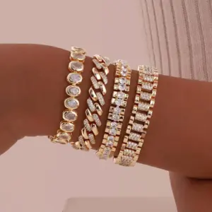 Gold-Plated Chain Bracelet — Women's