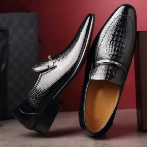 PU Leather Dress Shoes — Men's