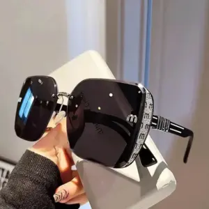 Vintage Square Sunglasses — Letter Design, Women's