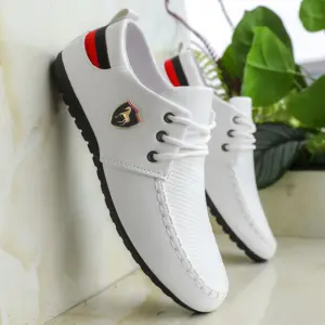 Lace-Up Casual Loafers — Men's